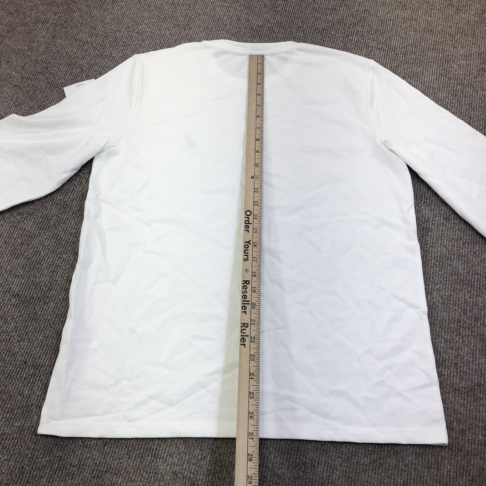 Nautica Shirt Mens Medium White Long Sleeve Logo Graphic Tee Tagless Nautical gallery