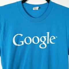 GOOGLE American Apparel Small Short Sleeve T Shirt Sky Blue