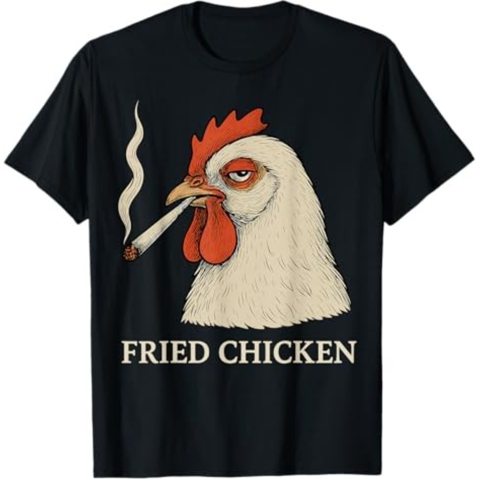 Fried Chicken Smoking Joint Funny T-Shirt gallery