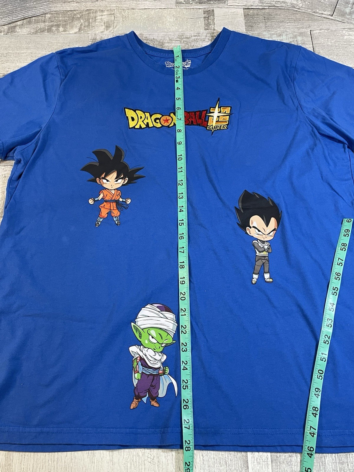 Dragon Ball Super Goku Chibi Mens 2XL XXL Blue T-Shirt Embroidered Logo gallery