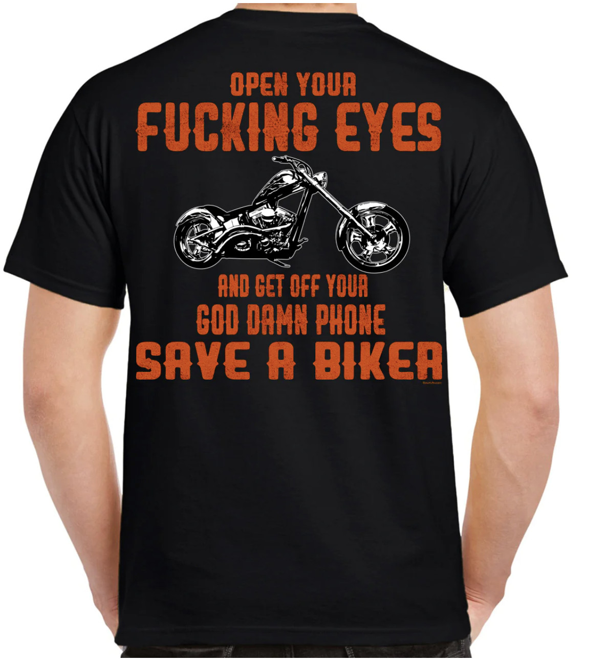 Open Your Eyes Save A Biker Motorcycle Humor Biker T-Shirt no Harley gallery