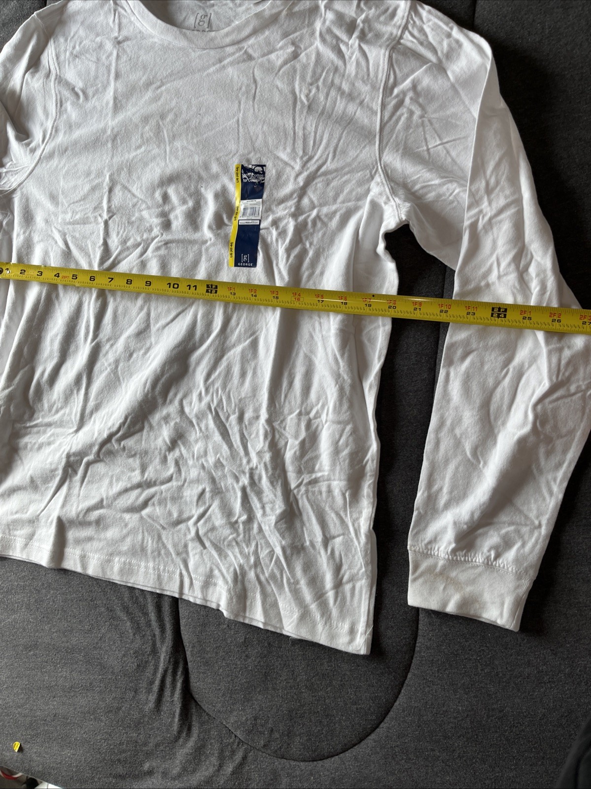 Men’s George Cotton Comfort Long Sleeve Tee, Size Large gallery