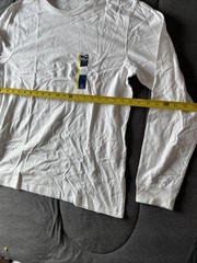Men’s George Cotton Comfort Long Sleeve Tee, Size Large