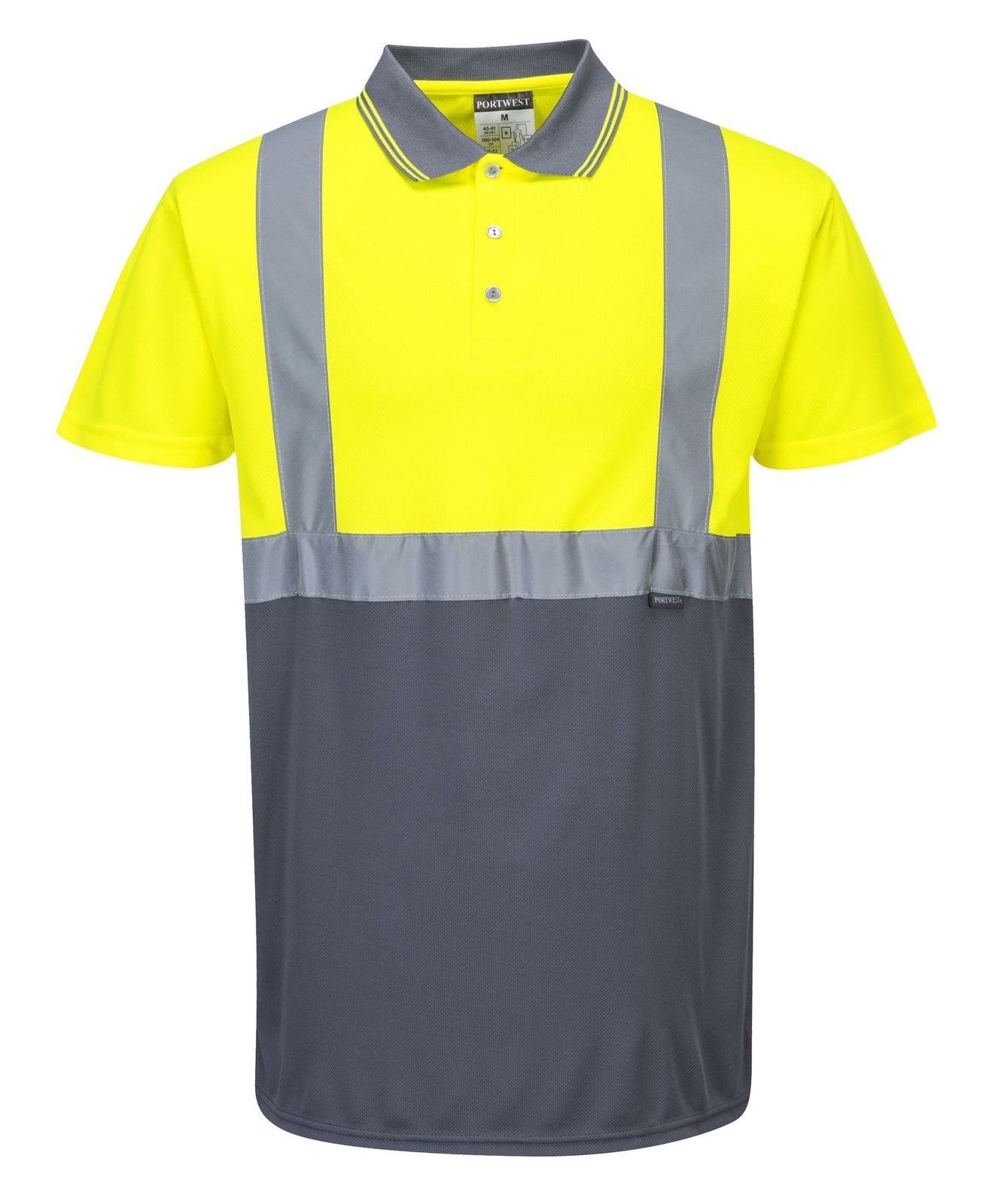 Portwest Hi-Vis Two-tone Polo Shirt S479 - Safetywear Polyester Short Sleeve Tee gallery