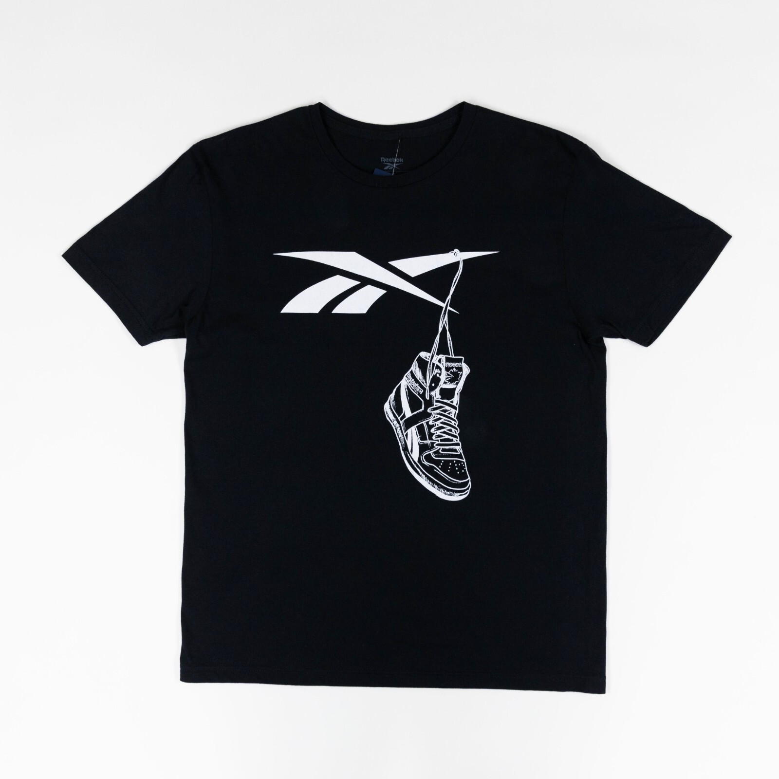 Reebok Men Practice Logo Sneaker Graphic T-Shirt Black Size M gallery