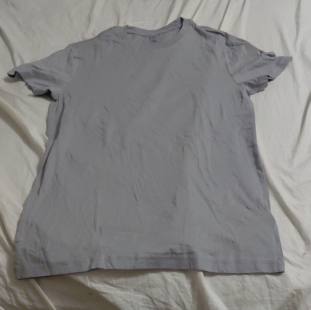 Gap Classic Cotton Men’s Solid Gray Crew Neck Short Sleeve T-Shirt S Regular