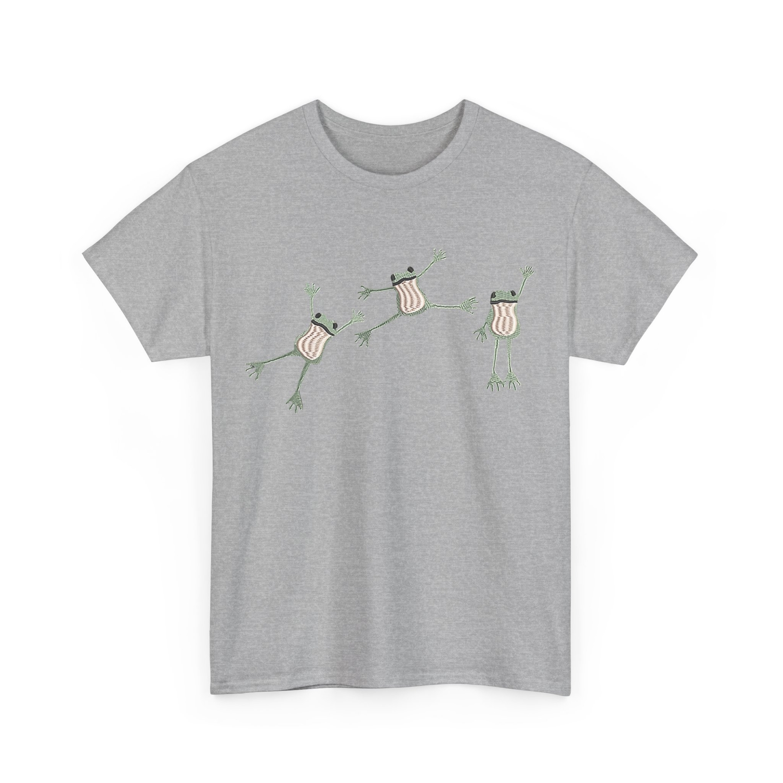 three frogs embroidered frog, three frogs T-Shirt