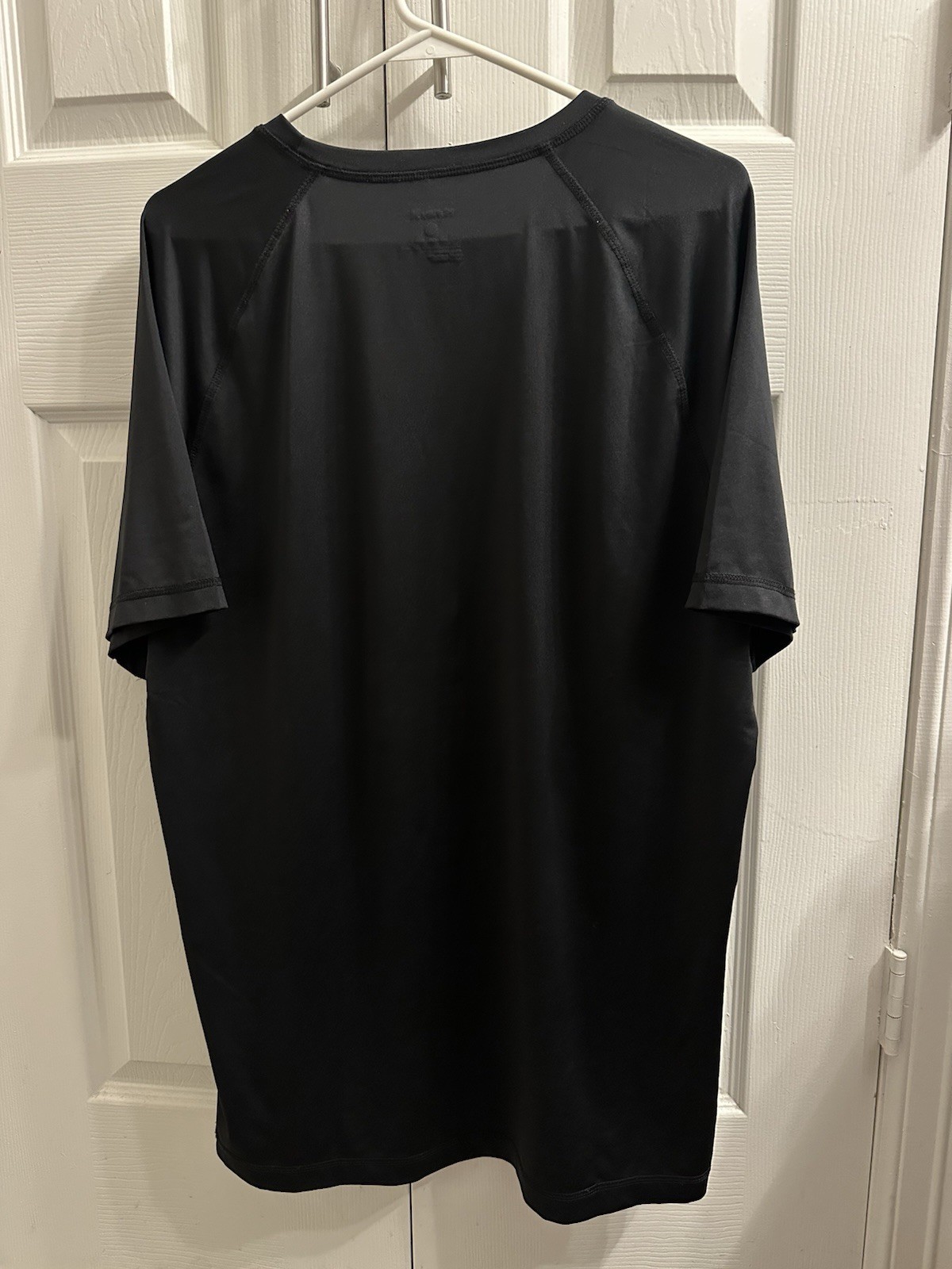 Hurley Black Short Sleeve Surf T-Shirt Logo Front Crew Neck Rashguard Mens L gallery