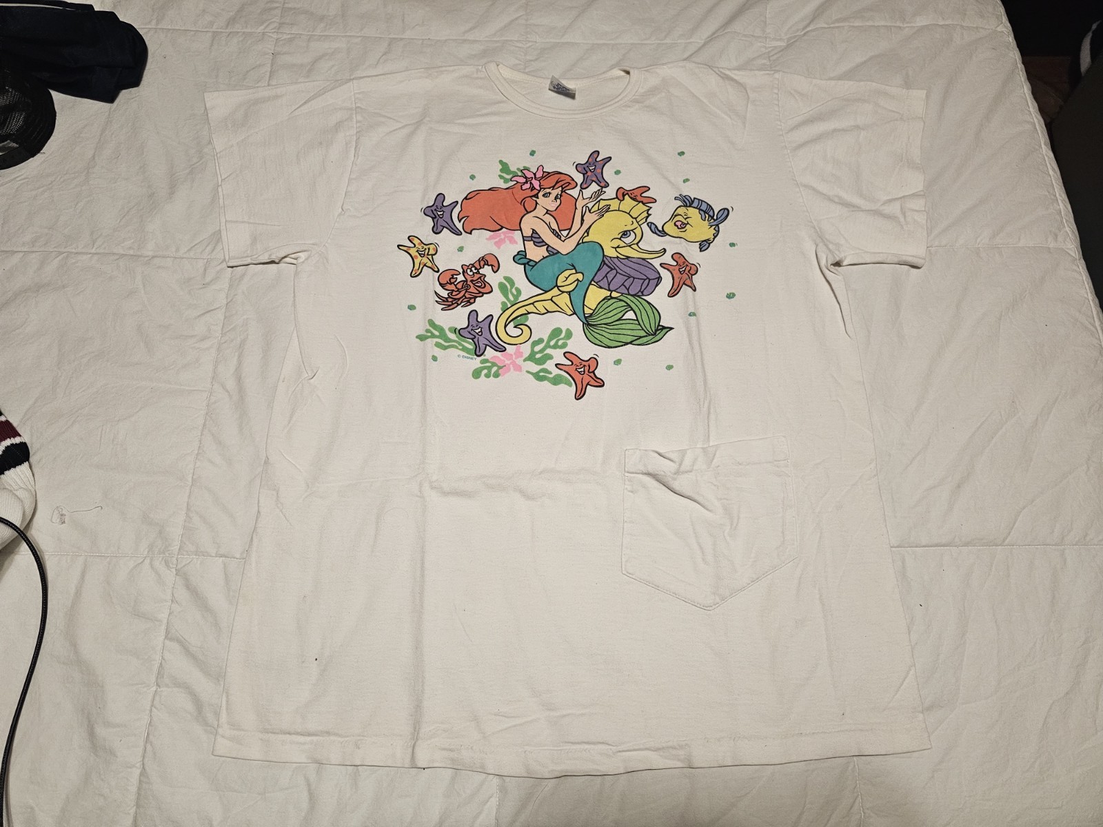 The Little Mermaid One Size 90s Disney Single Stitch USA T-Shirt Pajama gallery