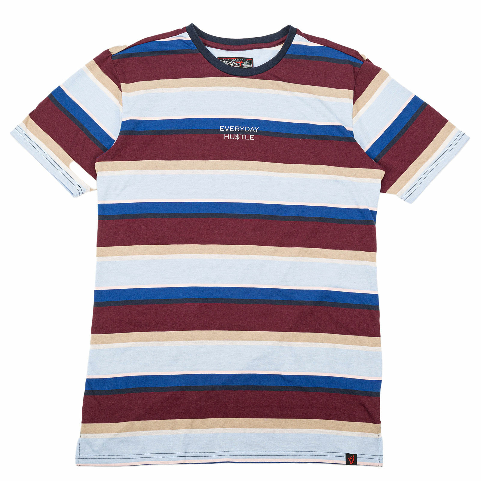 Beautiful Giant Men's Fashion Tie Dye T-Shirt Crew Neck Sport Wear Burgundy Blue gallery
