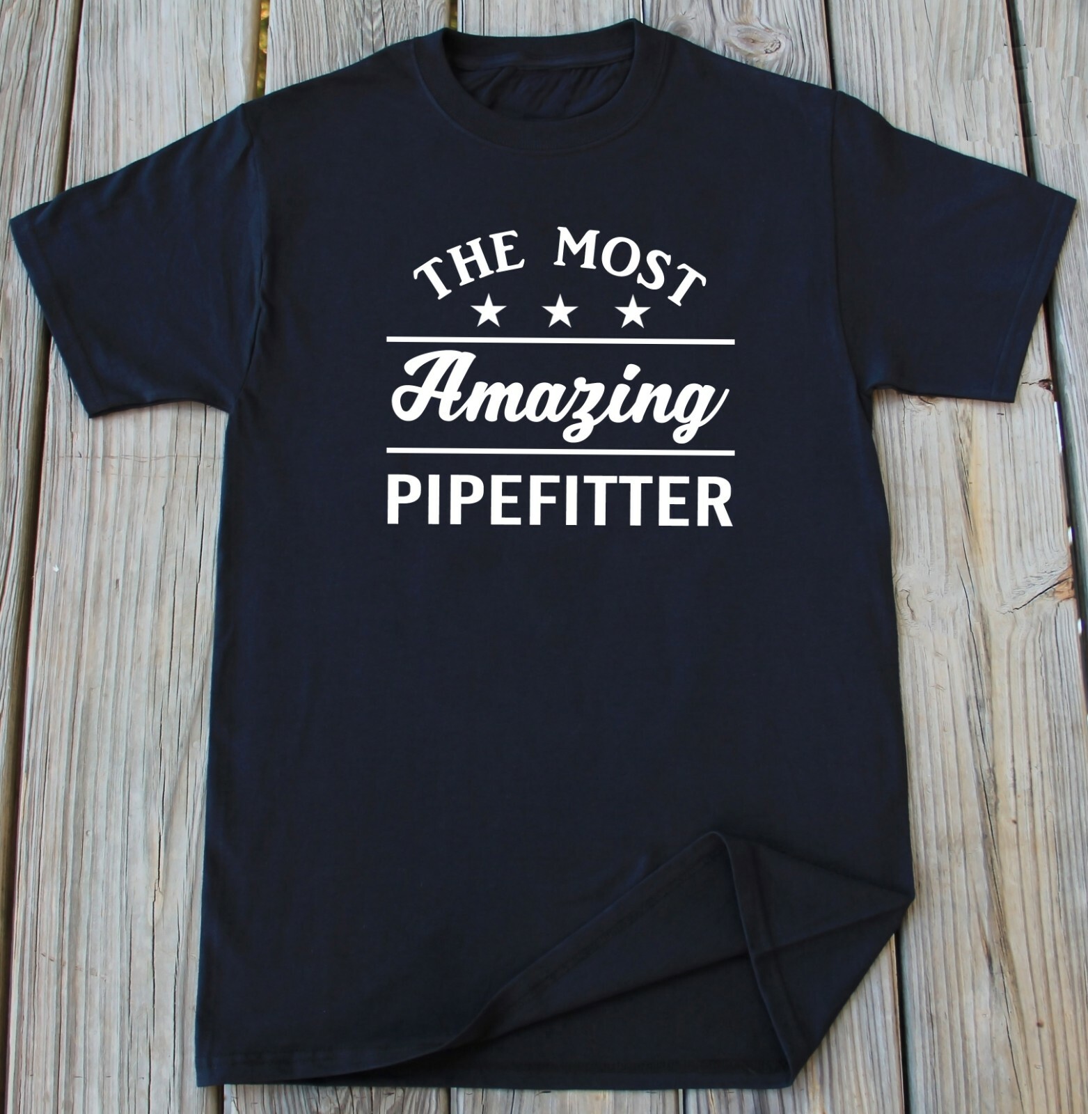 Pipefitter T-Shirt Construction Worker Steamfitter Tradesperson Gift Piping Tee