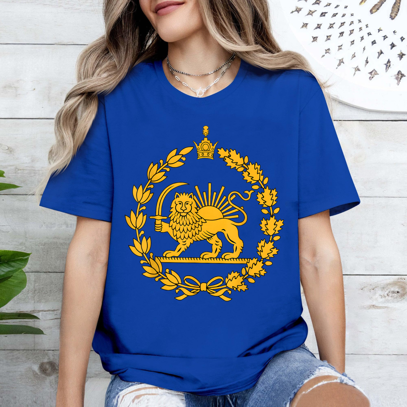 Lion and Sun Iran Persian Flag Iran Shir o Khorshid Graphic T-Shirt gallery