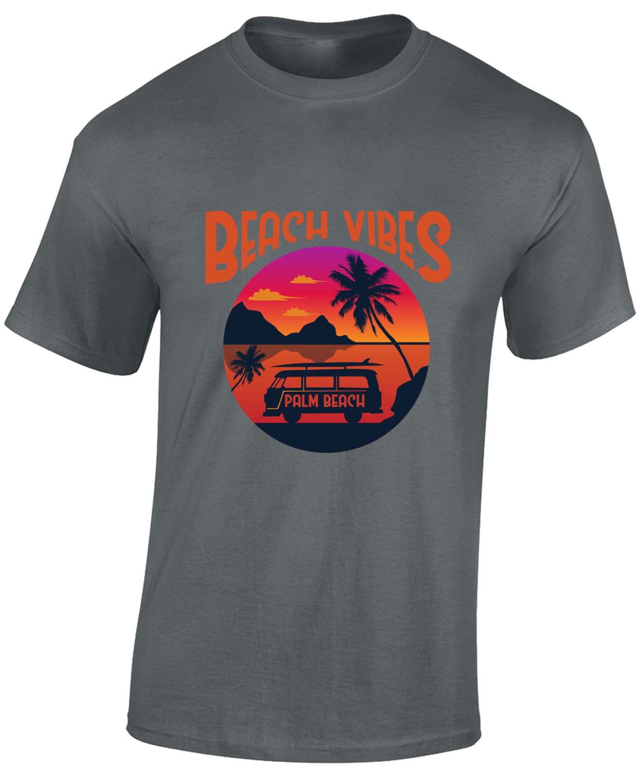 BEACH VIBES MENS T SHIRT SUMMER HOLIDAY CASUAL CLOTHING FASHION GIFT TOP gallery