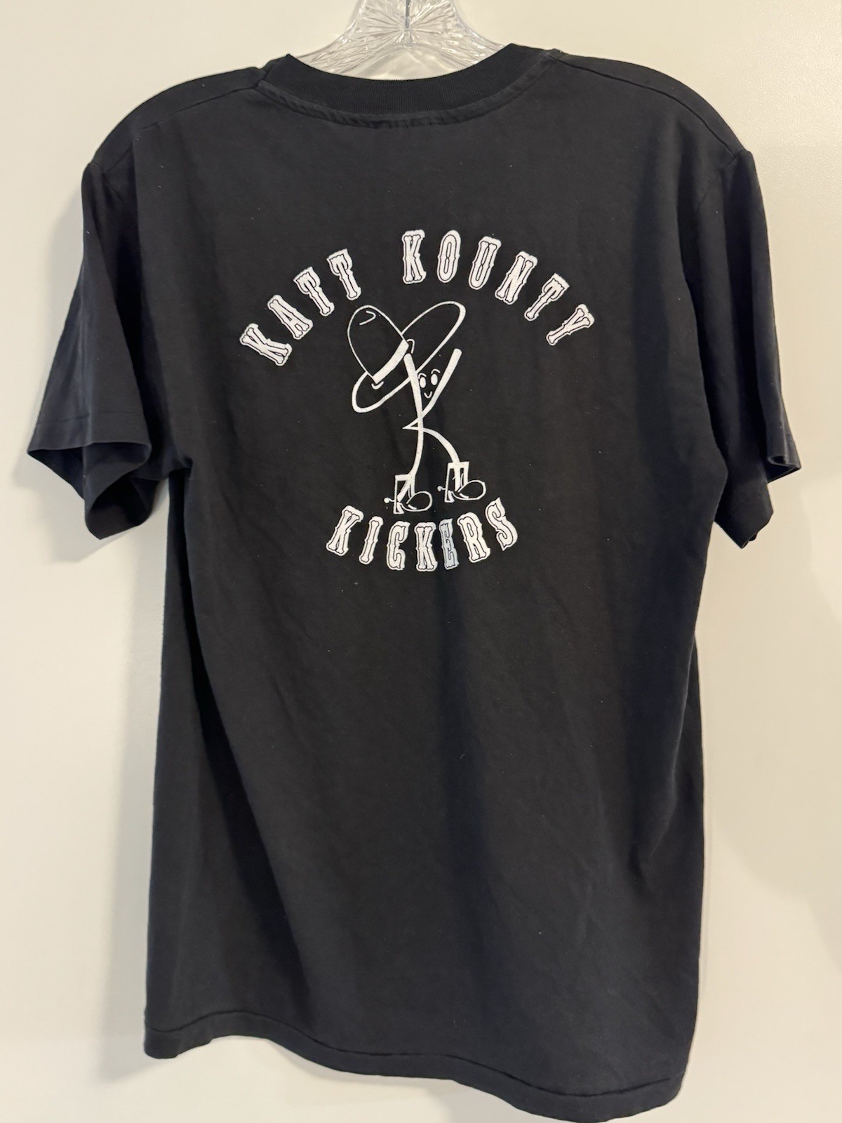 RARE! Vintage Western Line Dancing T-Shirt “Katt Kounty” Triple Kickers Black M gallery