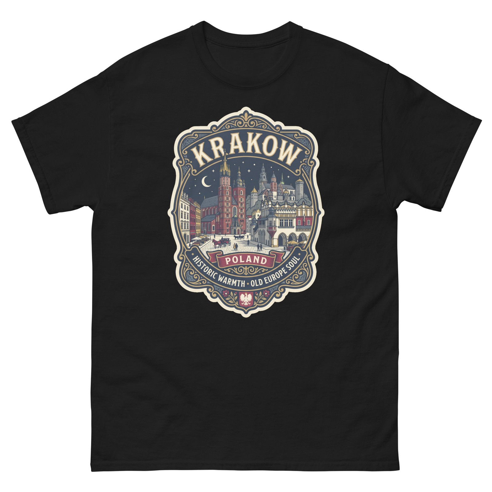 Krakow Poland Old Town Graphic T-Shirt Unisex Travel Tee gallery