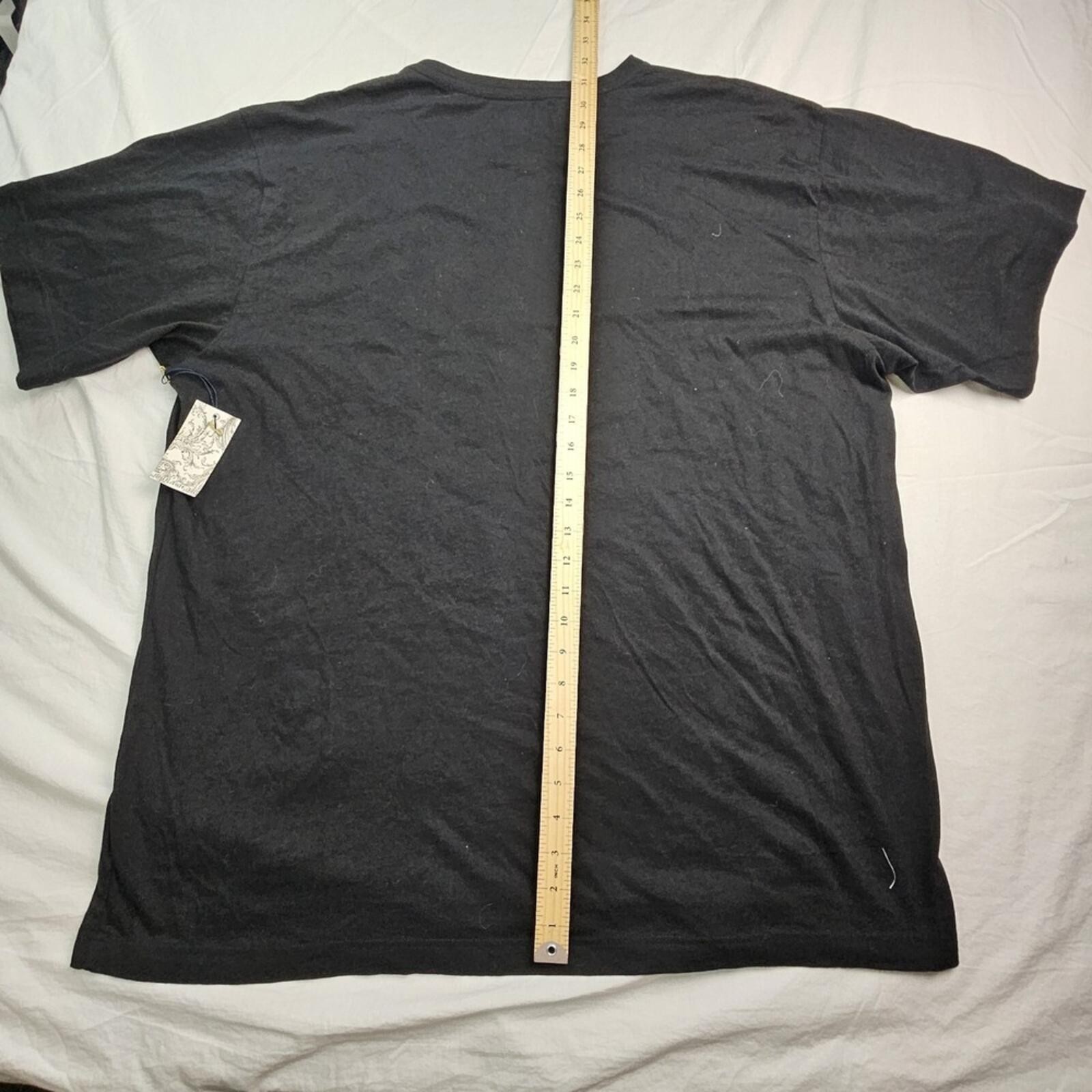 MukaWear Men's 3X T-Shirt NWT Black Eagle Graphic Military Chevron Red Gold Tee gallery
