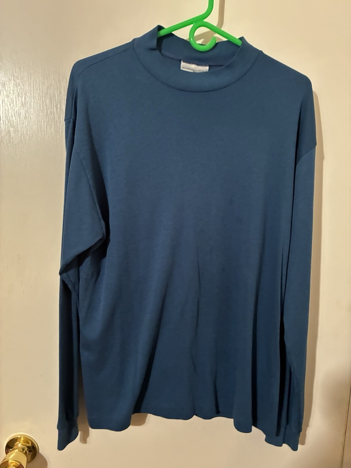 JJ Cochran Brand Adult XL Blue Poly/Cotton Blend Long Sleeve Pullover Shirt gallery
