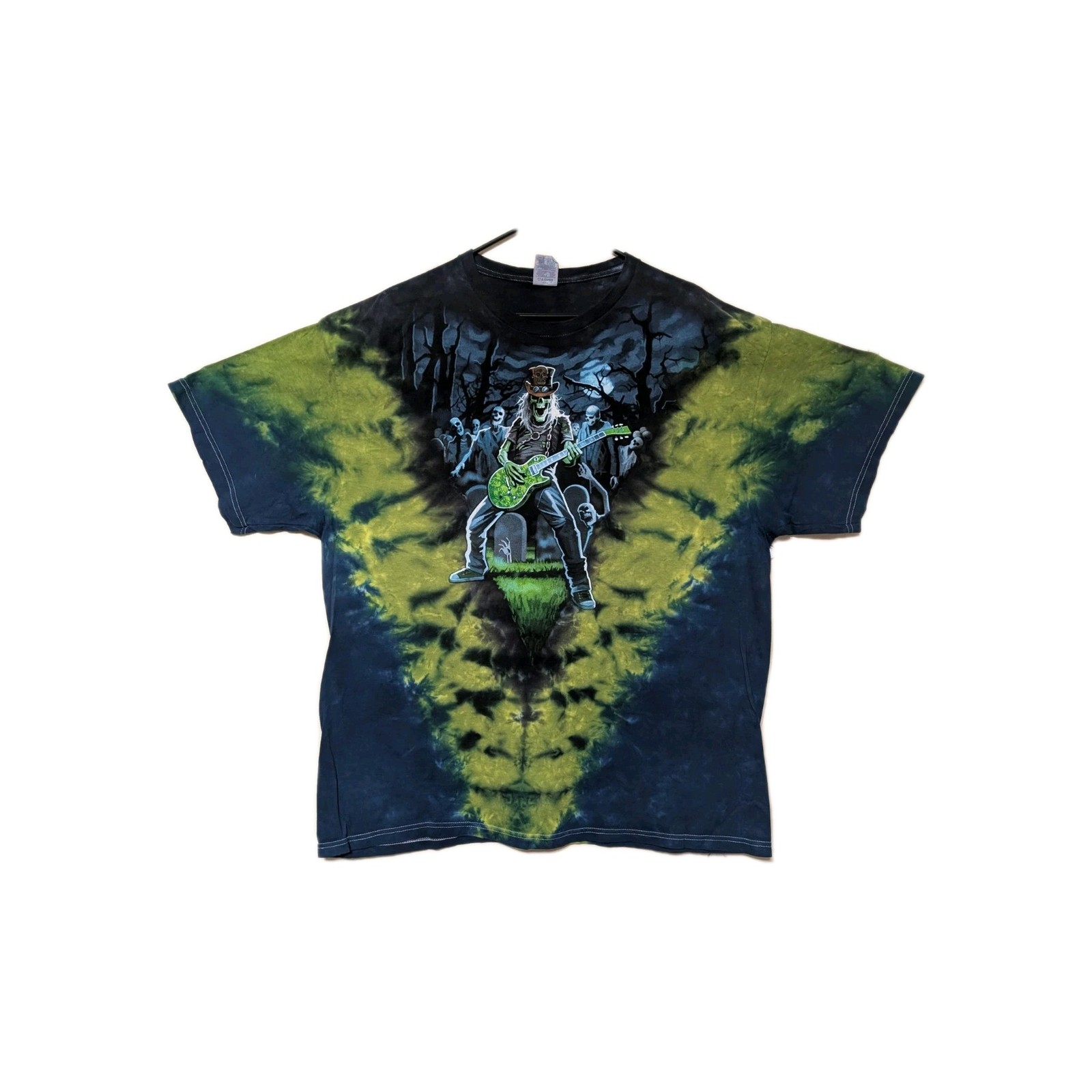 The Mountain Mens T-shirt Vintage Tie-Dye Old Glory Ghoul Guitarist 2XL #6304 gallery