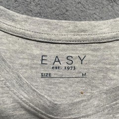 EASY T-Shirt Men’s Medium Grey Crew Neck Casual Top 95% Cotton Blend