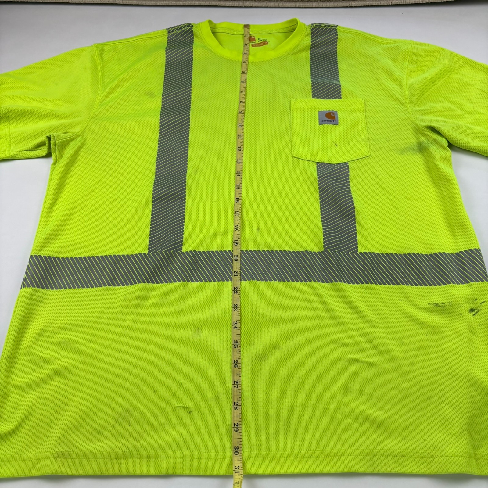 Carhartt Force High Visibility Reflective Pocket Work Shirt XL Tall Safety 🚧 gallery