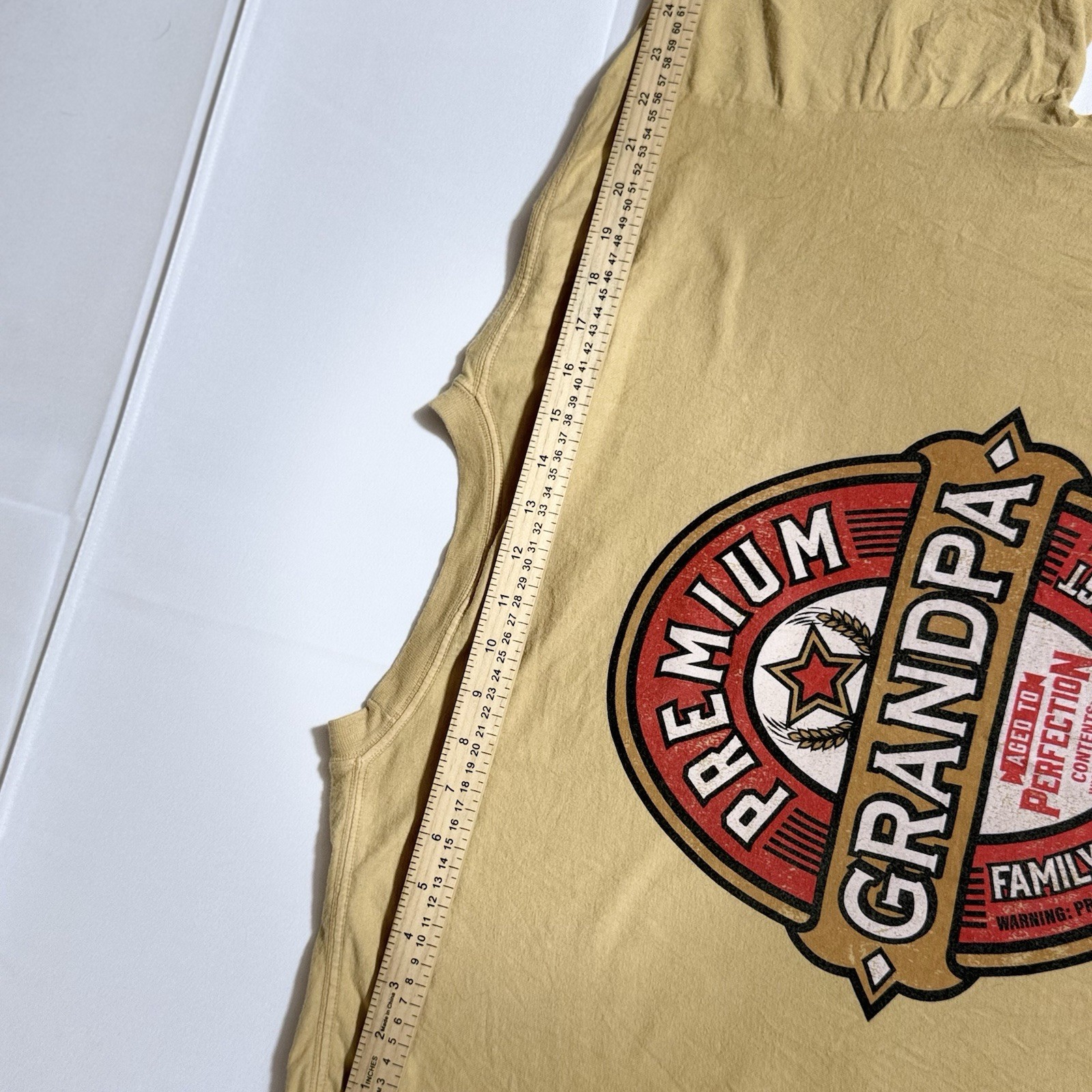 Crazy Shirt Graphic T, Combed Cotton, Premium Grandpa, Yellow, Male, XL gallery