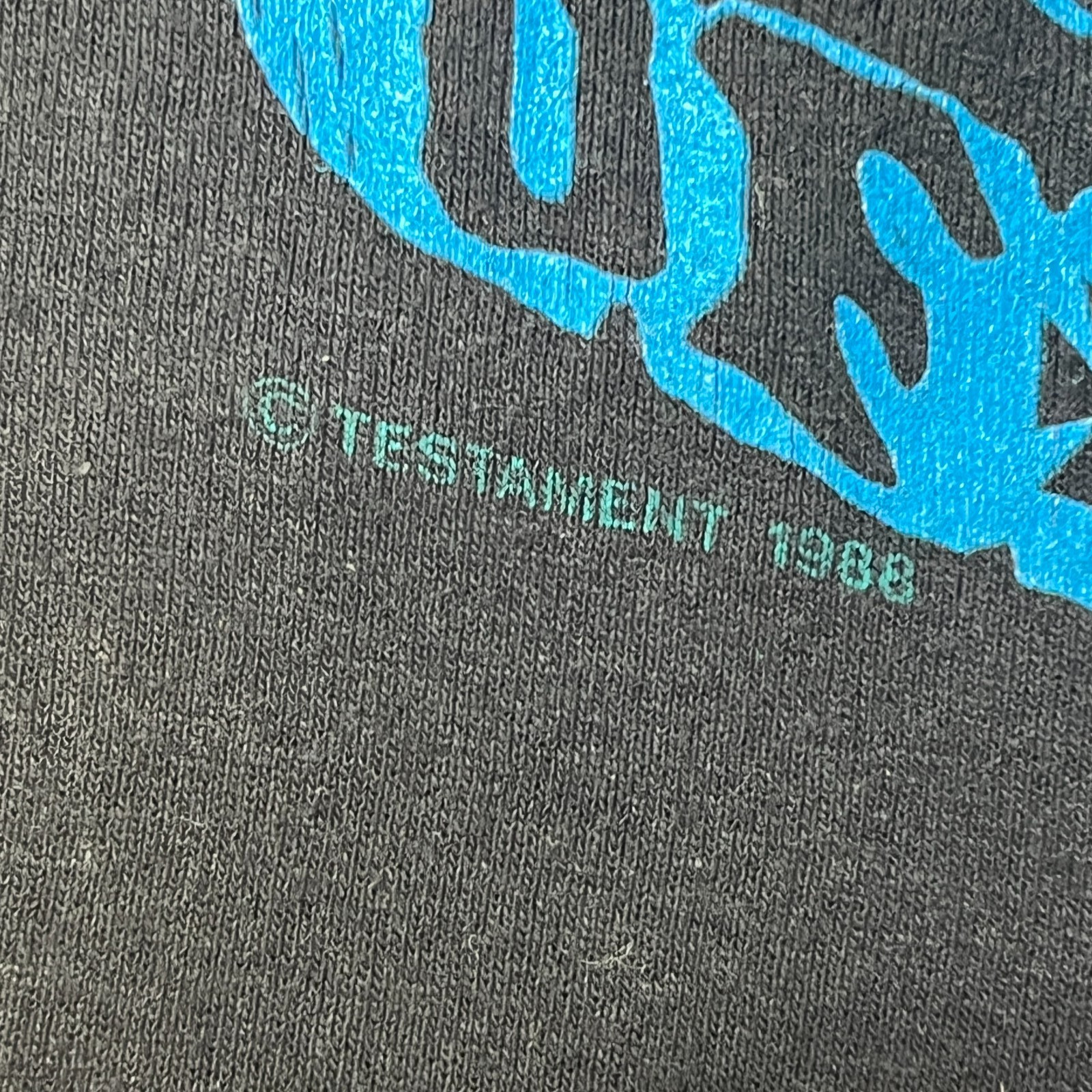 VTG Testament 1988 Disciples of the Watch Shirt Size L Metal Band Tour Rock gallery