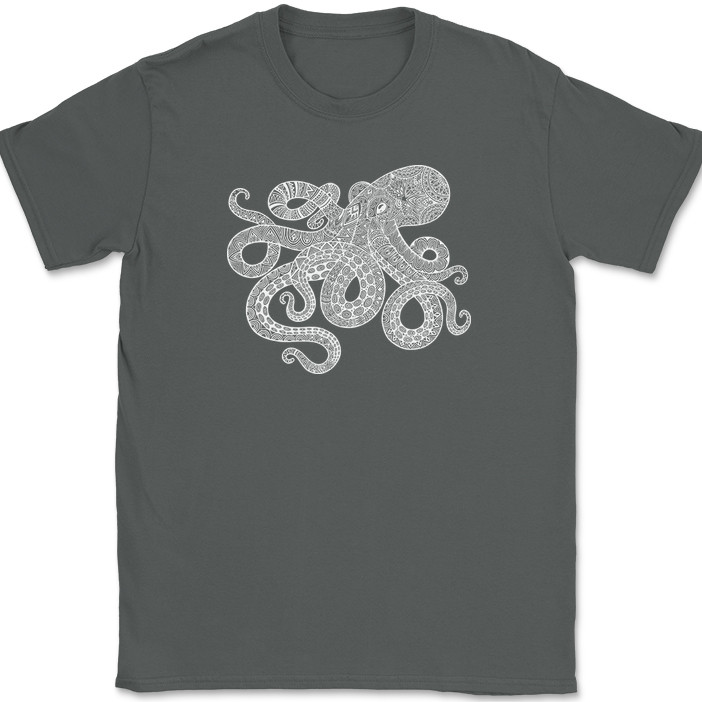 Octopus Mandala T-Shirt Deep Ocean Beautiful Pattern Gift Graphic Tee gallery