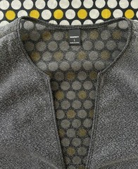 Manfinity Gray Size L Sheer Mesh Tinsel Metallic Long Sleeve V-Neck Tee