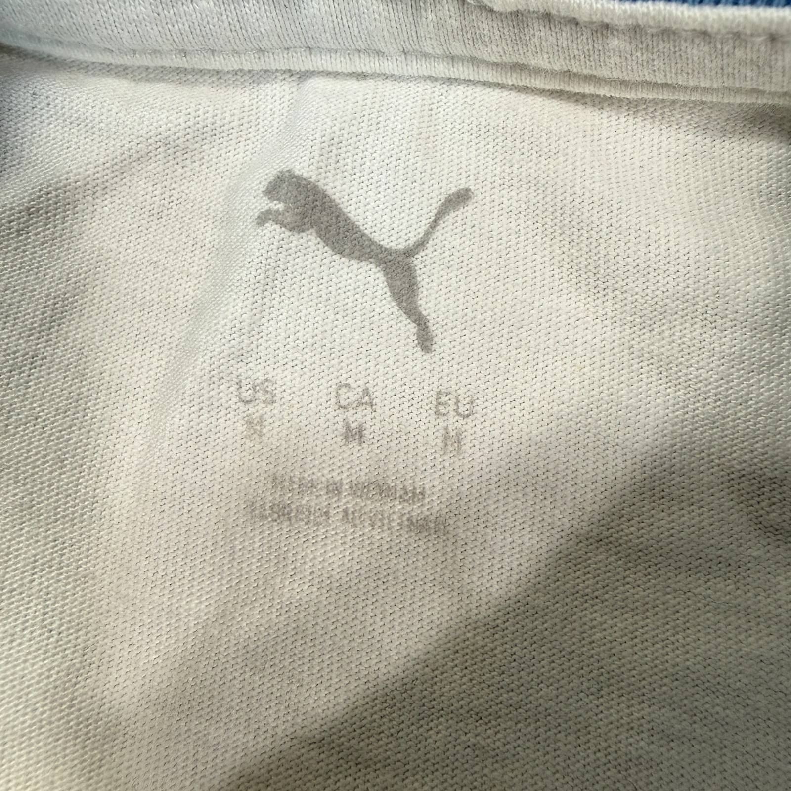 PUMA Manchester City FC T-Shirt Mens Medium White Manchester Calling Bee Soccer gallery
