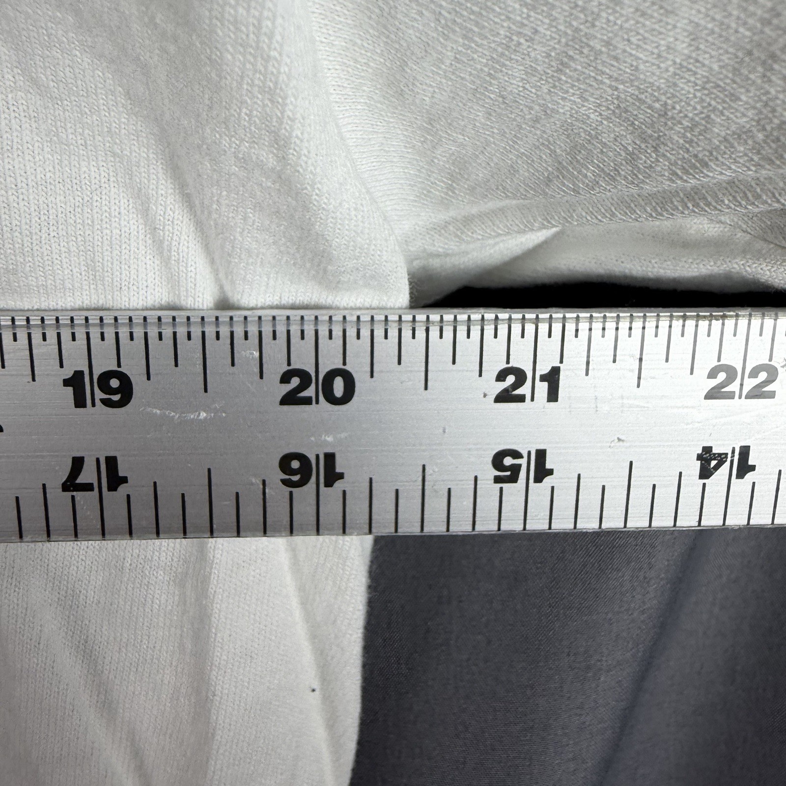 RARE Vintage Single Stitch Tultex Test Print T Shirt Large USA Made White Blue gallery