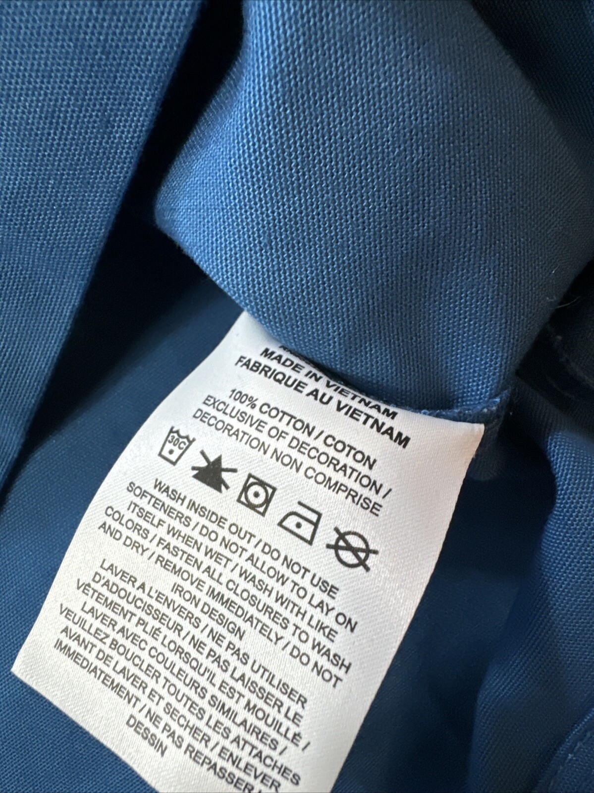 Nike Shirt Mens Small Blue Oversized Work Shirt Overshirt Canvas 1/4 Zip gallery