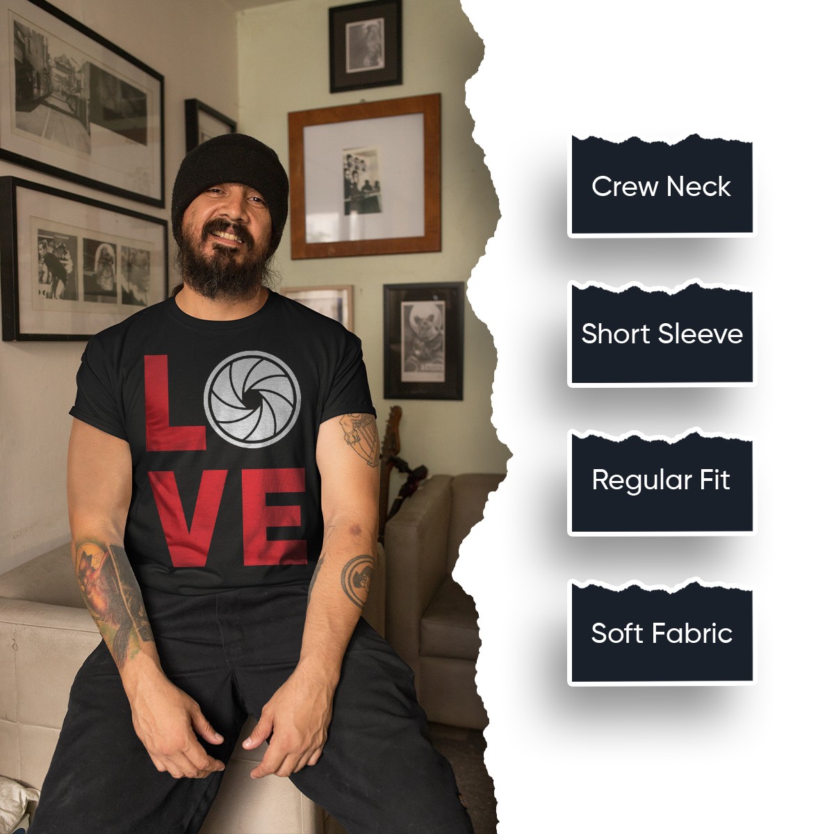 Love Photography Camera Photographer Gift Mens Womens T-Shirts gallery