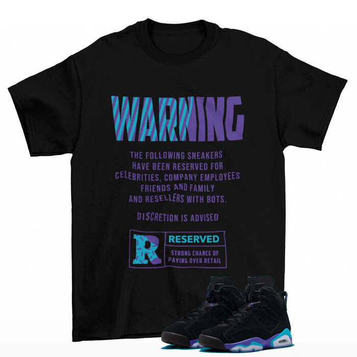 Reserved Aqua Shirt to Match Jordan 6 Retro Aqua CT8529-004