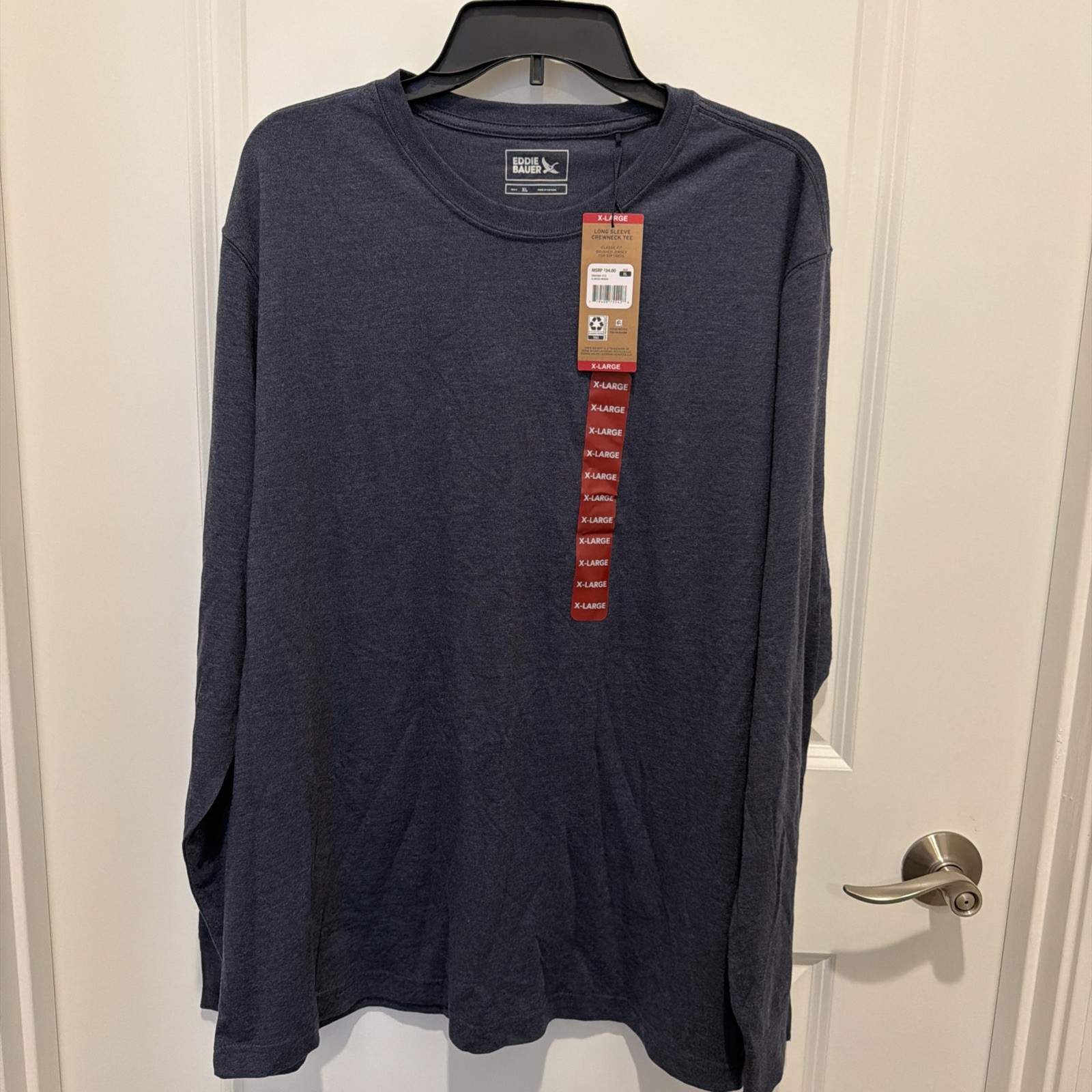 Eddie Bauer Men’s Blue Long Sleeve XL Tshirt NWT