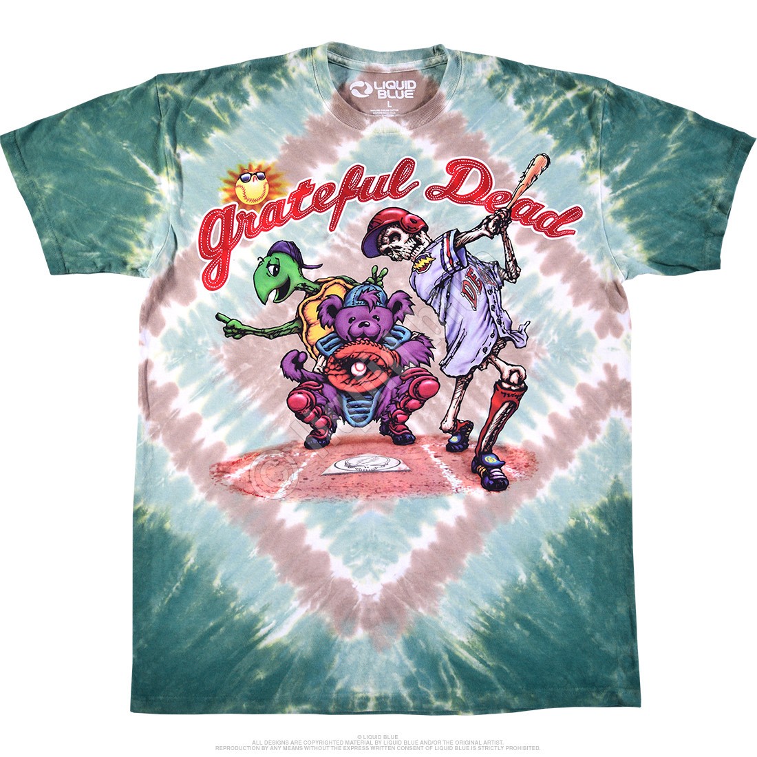 Grateful Dead Spring Training Tie-Dye T-Shirt Liquid Blue gallery