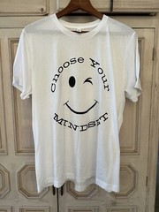 “Choose Your Own Mindset” Unisex T-Shirt Size Large White Cotton Blend