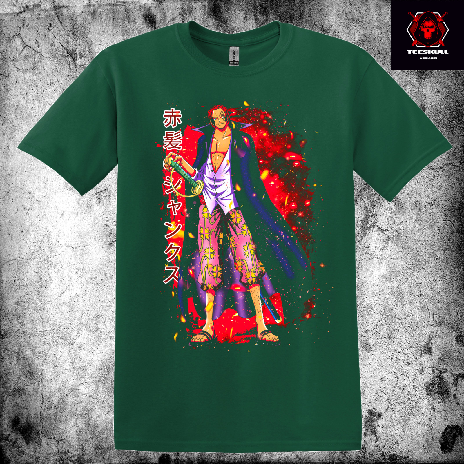 Red Hair Shanks 'One Piece' Anime Character Unisex Premium T-Shirt 🔥 gallery