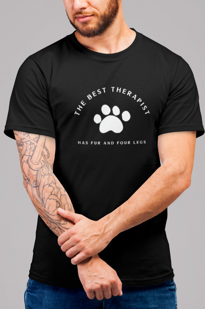 The Best Therapist Has Fur And Four Legs T Shirt Animal Rescue Pet Lovers Gift gallery
