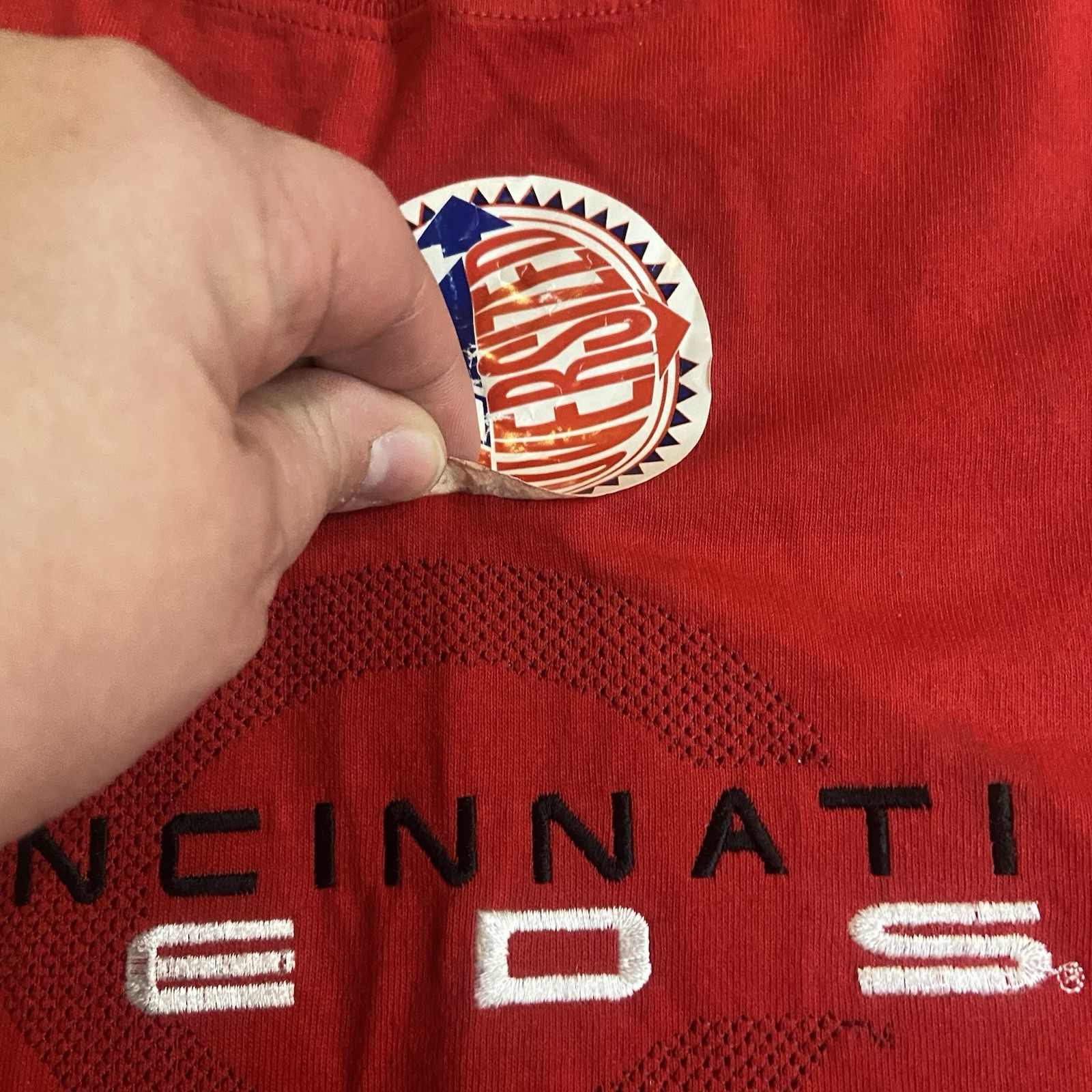 VTG Y2K Cincinatti Reds T Shirt Mens Large MLB Majestic Oversize Dead Stock gallery