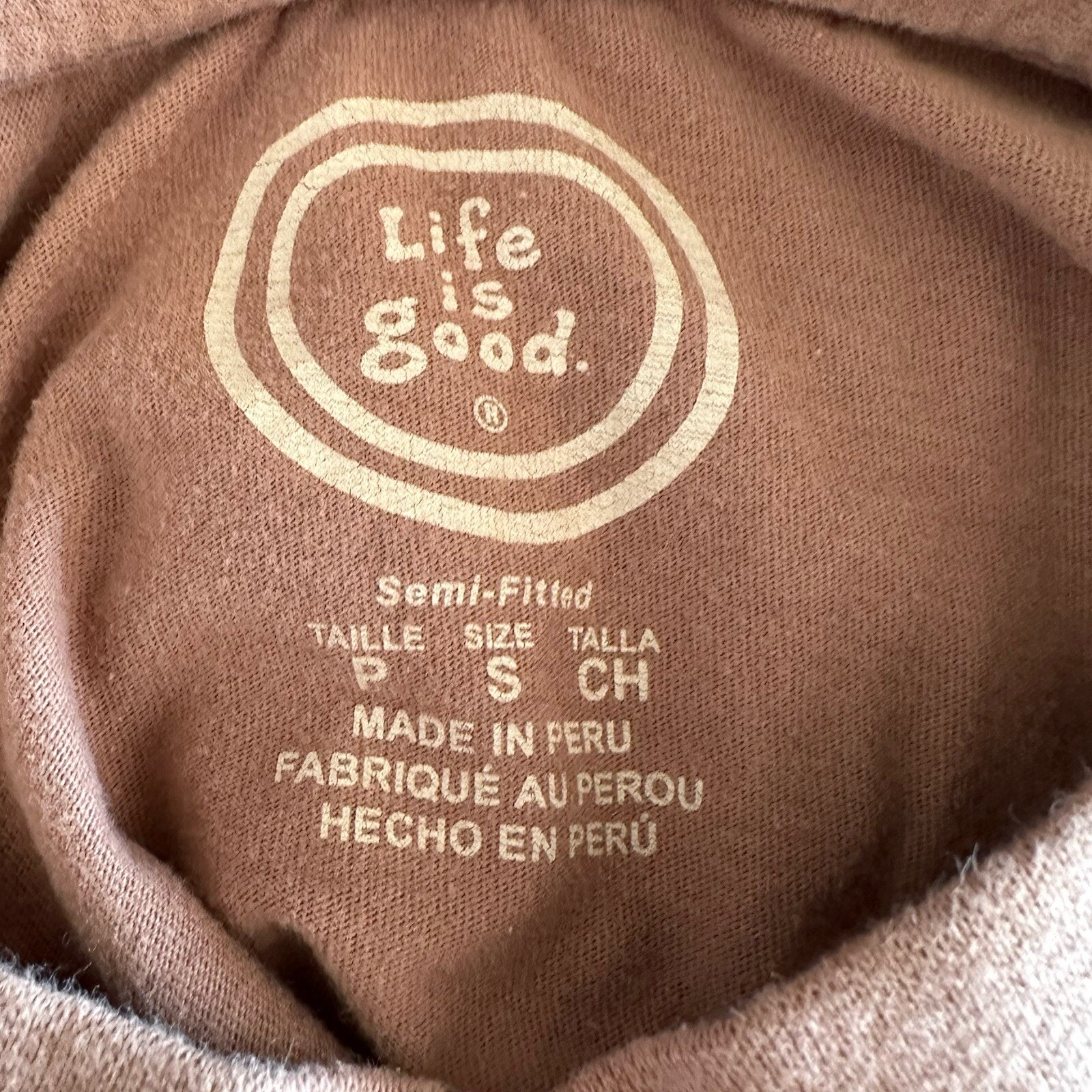 Life Is Good men’s V neck tshirt size S semi-fitted GUC gallery