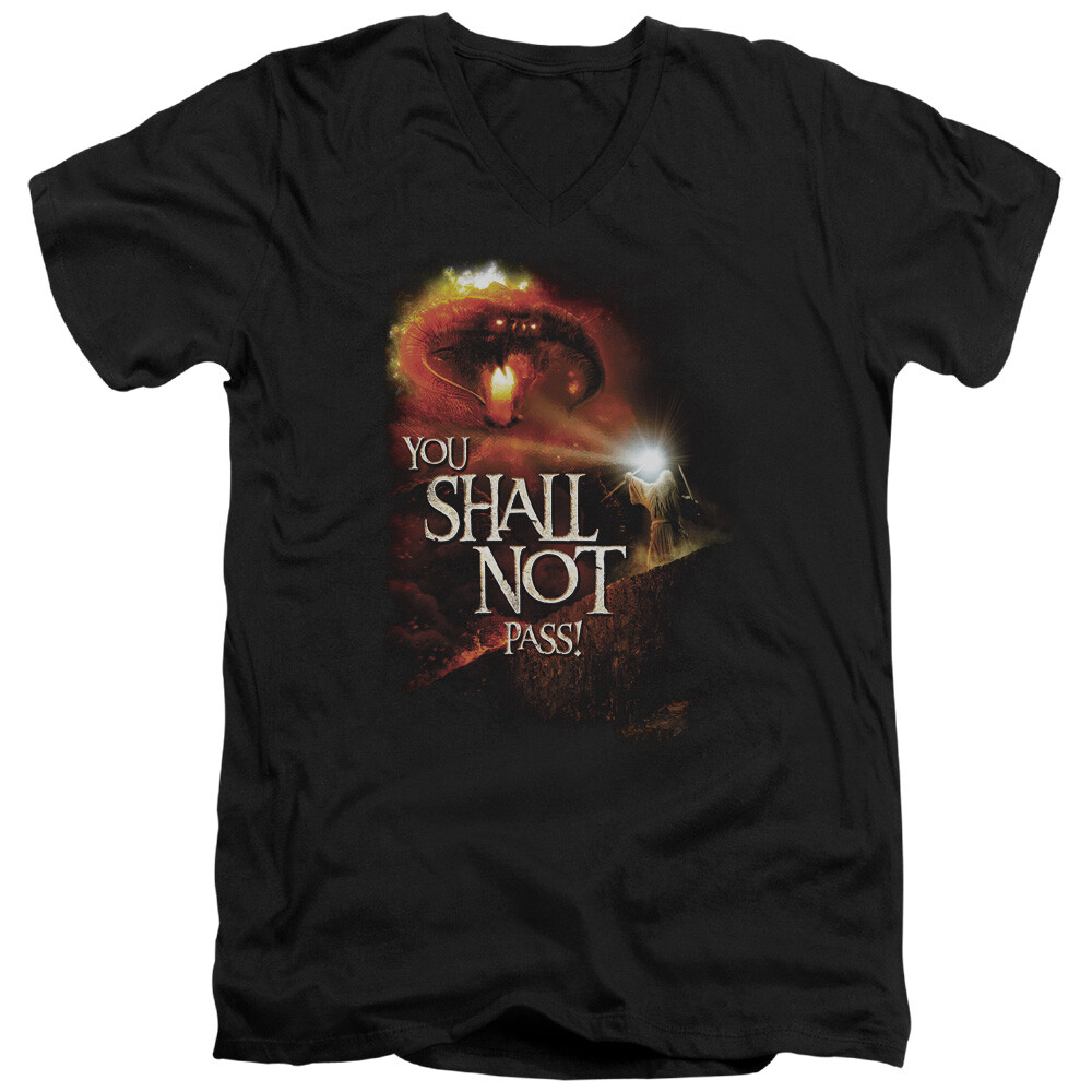 The Lord of the Rings You Shall Not Pass Licensed Adult T-Shirt gallery