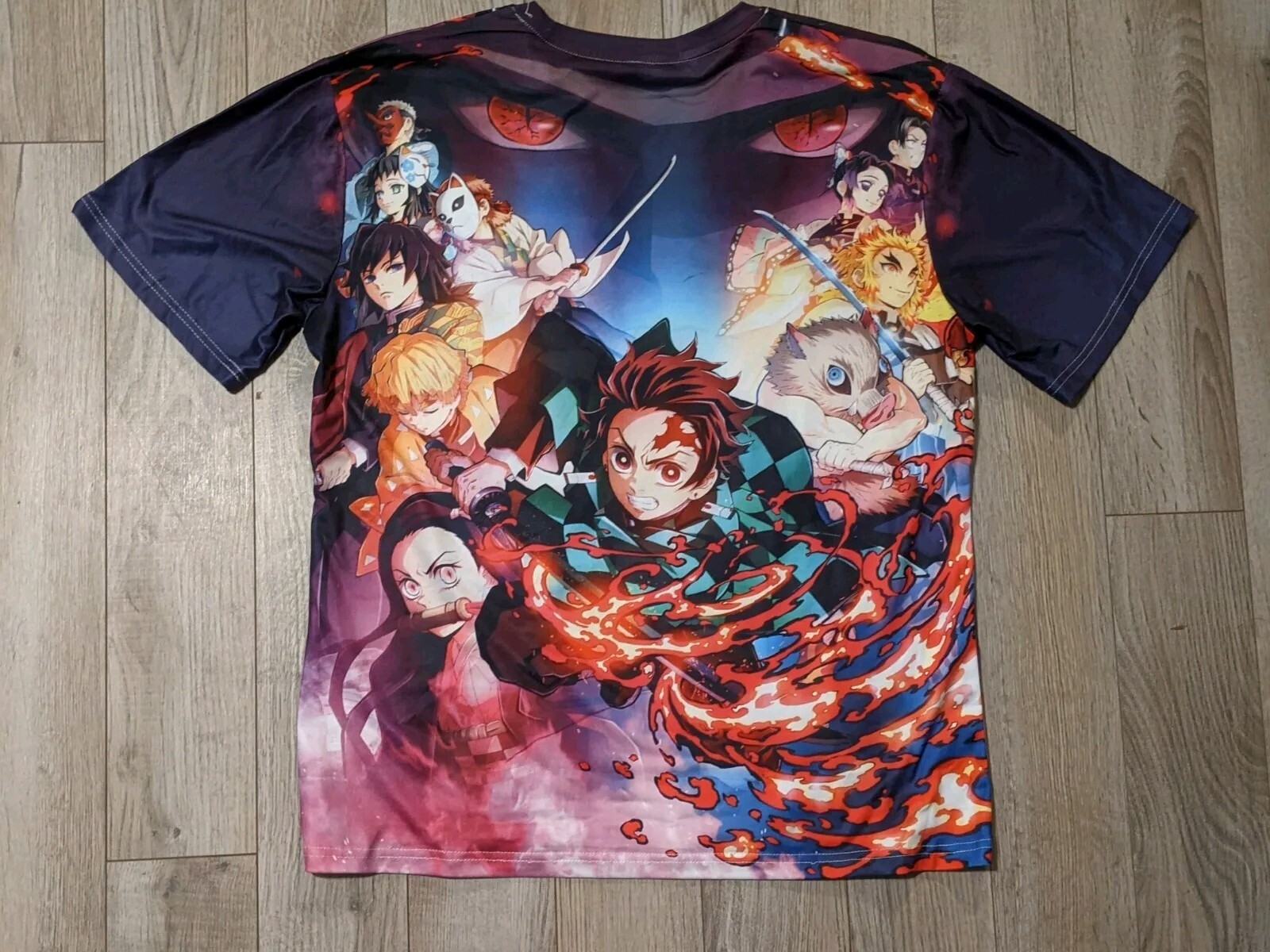 Adults Demon Slayer Full Cast T-Shirt S, M, XL ANIME All Over Print gallery