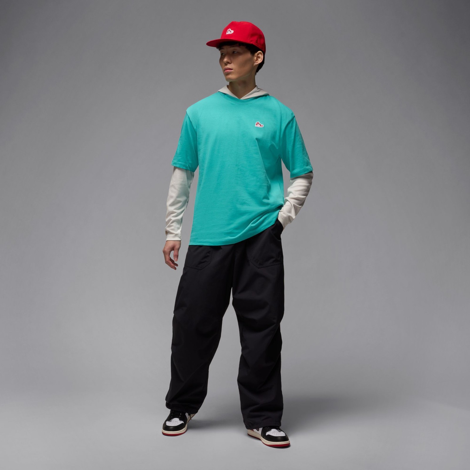 Air Jordan XXL Men's T Shirt Washed Teal AJ1 Cotton Nike Retro HJ2326 392 NWT gallery