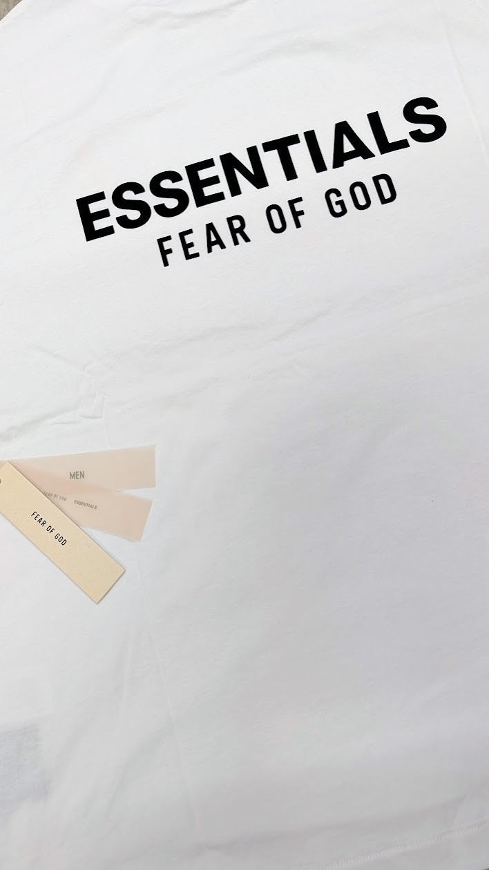 Fear of God Essentials Classic Tee 'Bright White' XS Size Oversized T-Shirt SS25 gallery
