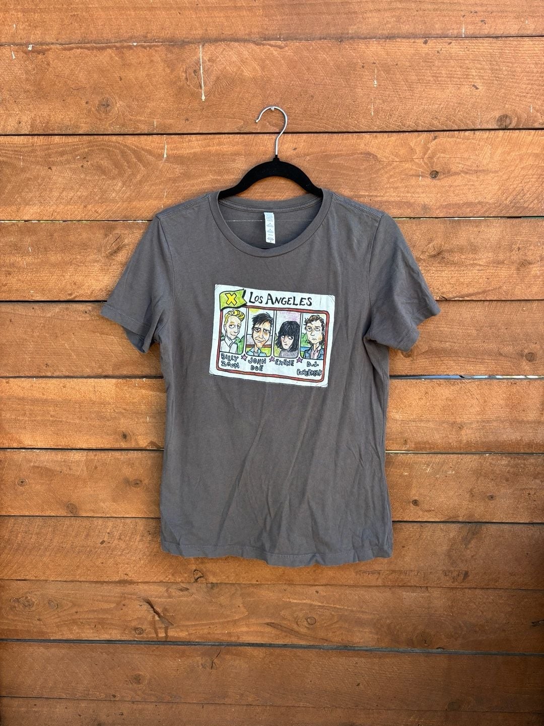 X Band Los Angeles Punk Rock Cartoon Portrait T-Shirt gallery