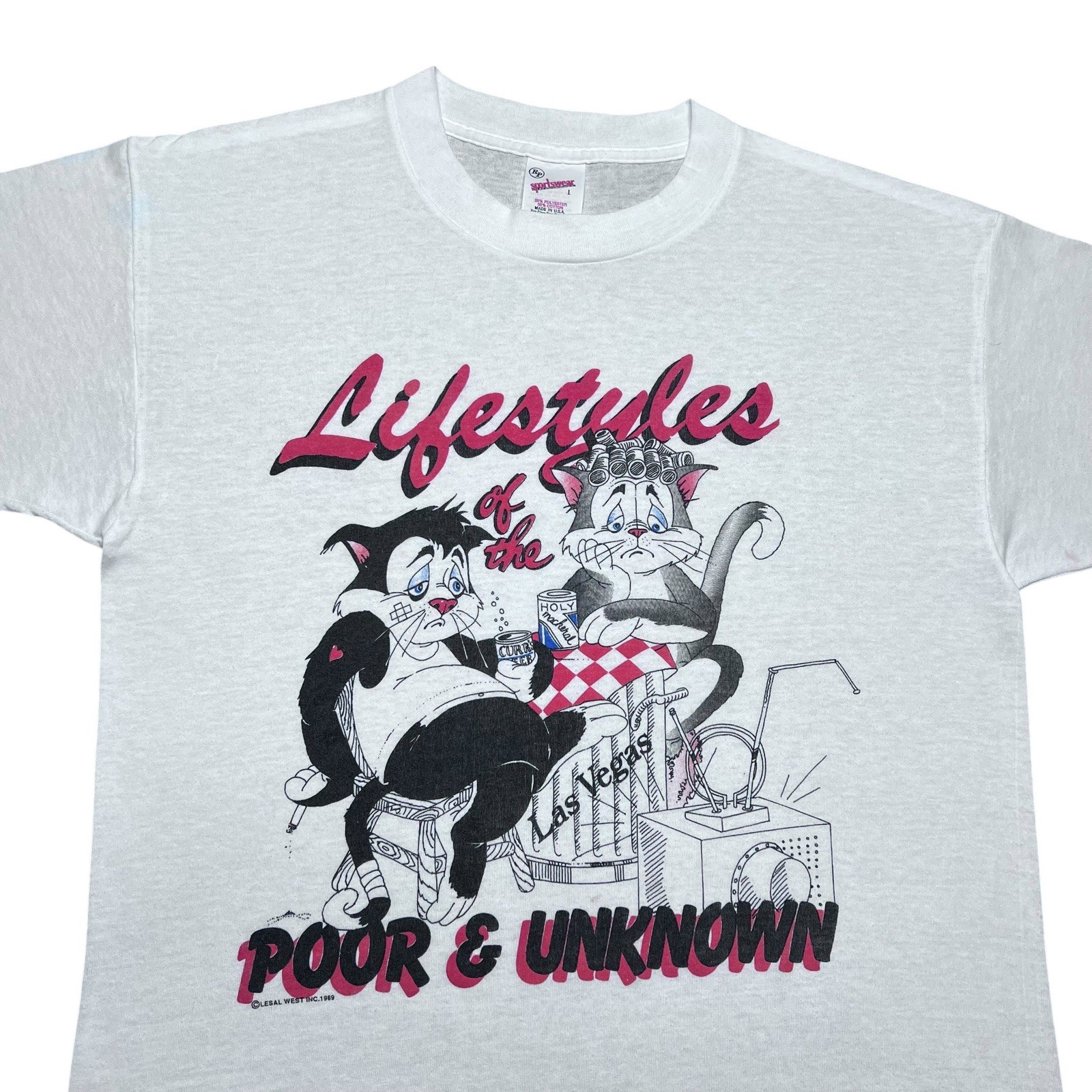 Vintage 1989 Lifestyles Of The Poor & Unknown Las Vegas T-Shirt Sz L gallery