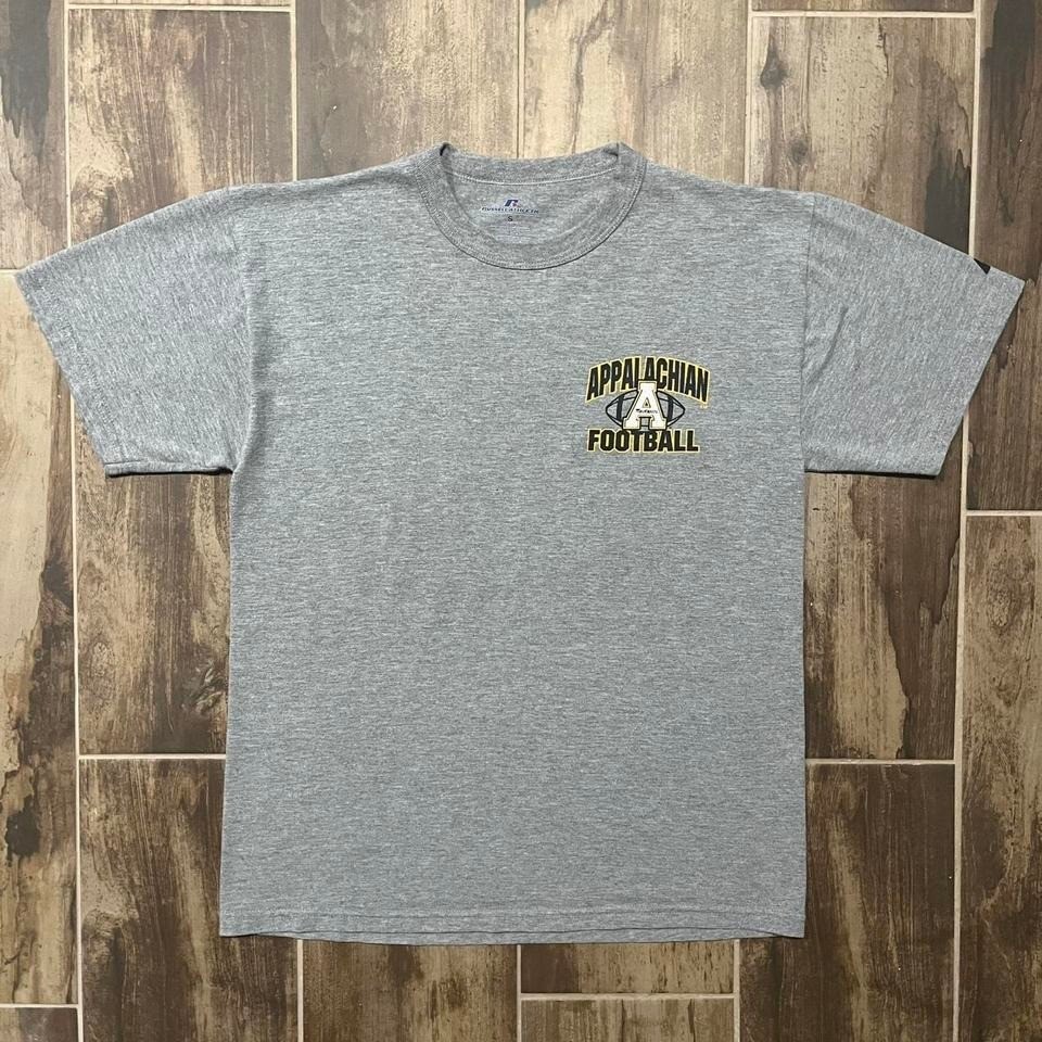 VTG App State Russell T-Shirt Men's S Gray Polycotton 2006 D1 Football Champs gallery
