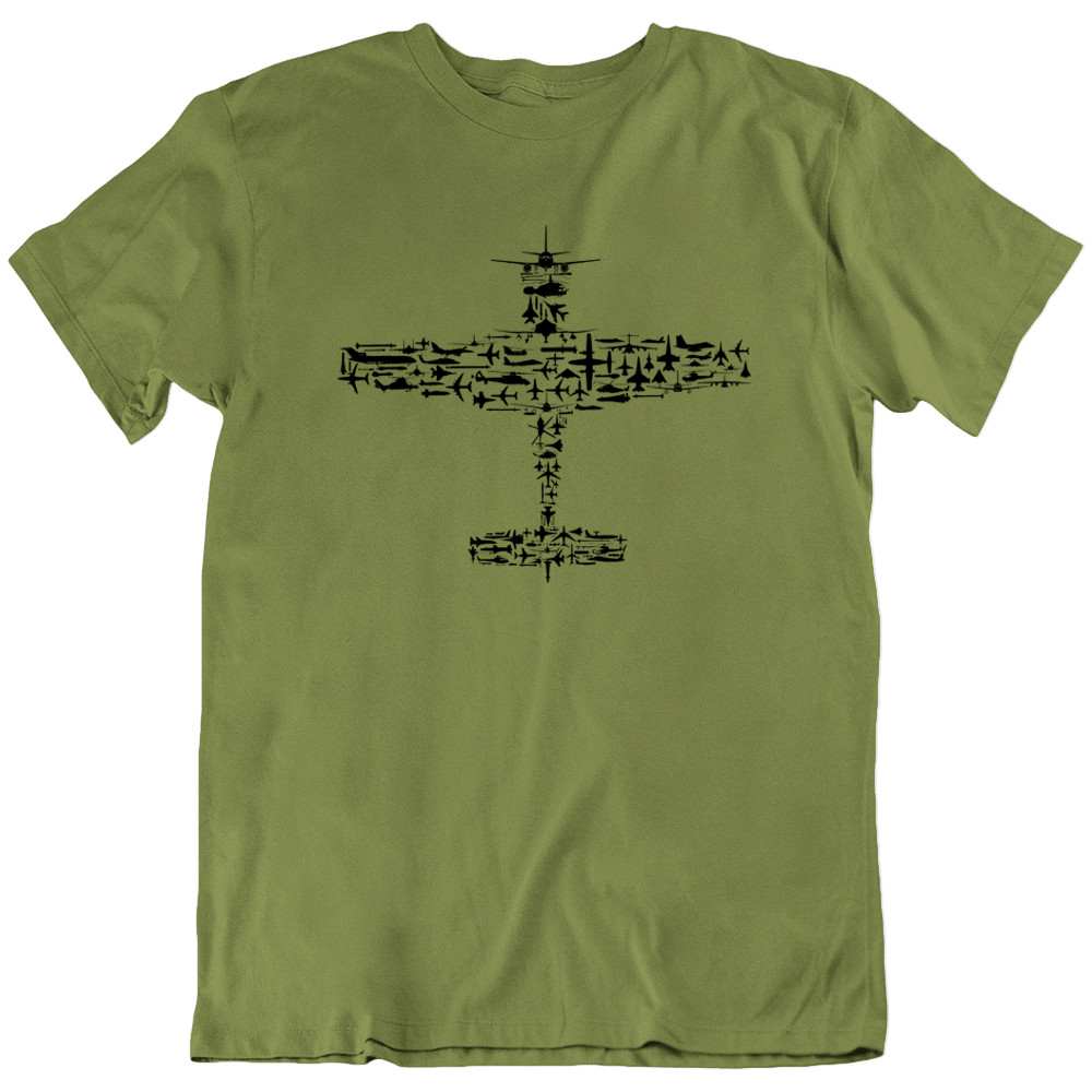 Aviation T-Shirt Fighter Jet Airplane Pilot Gift Military Aircraft Graphic Tee gallery