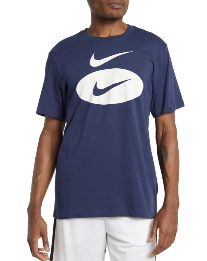 Nike Sportswear Swoosh Men’s T-Shirt Midnight Navy Size Large