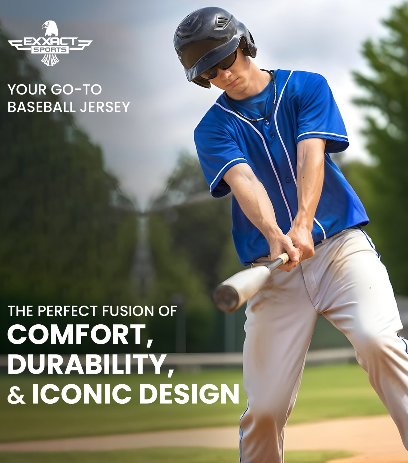 Exxact Sports Blank Baseball Jersey Men, Full Button Down Plain Baseball Jersey gallery